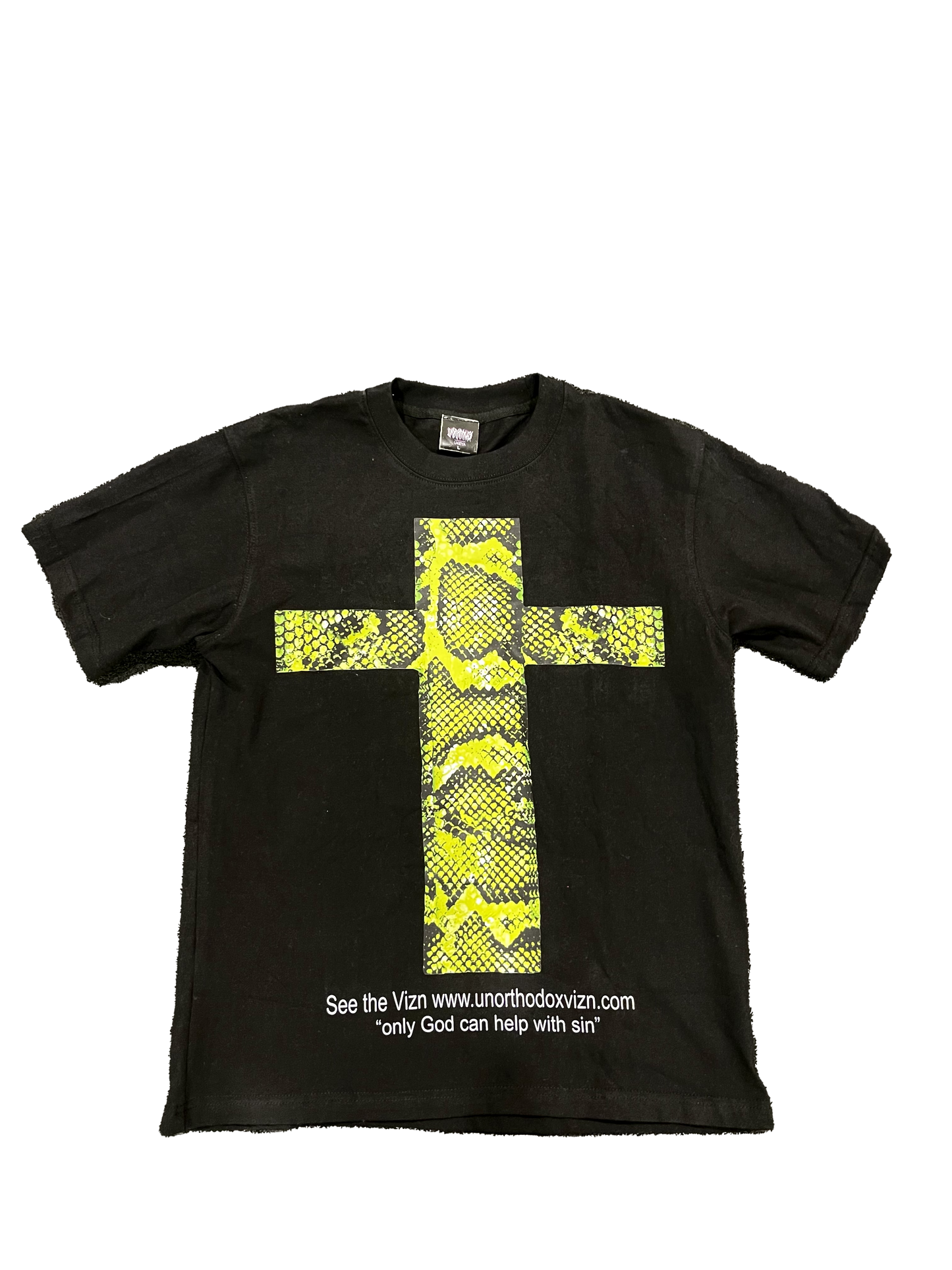 snake cross tee